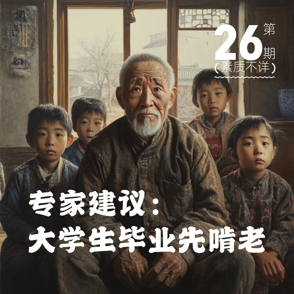 cover of episode 26. 专家建议：大学生毕业先啃老！？