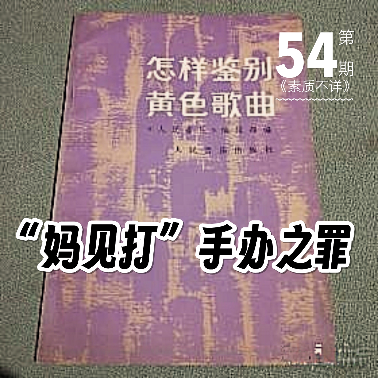 cover of episode 54. “妈见打”手办之罪：“色情”与“艺术”之间，我们到底隔着多少法律红线？